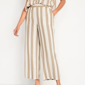 NWT- Old Navy Striped Linen Pants
